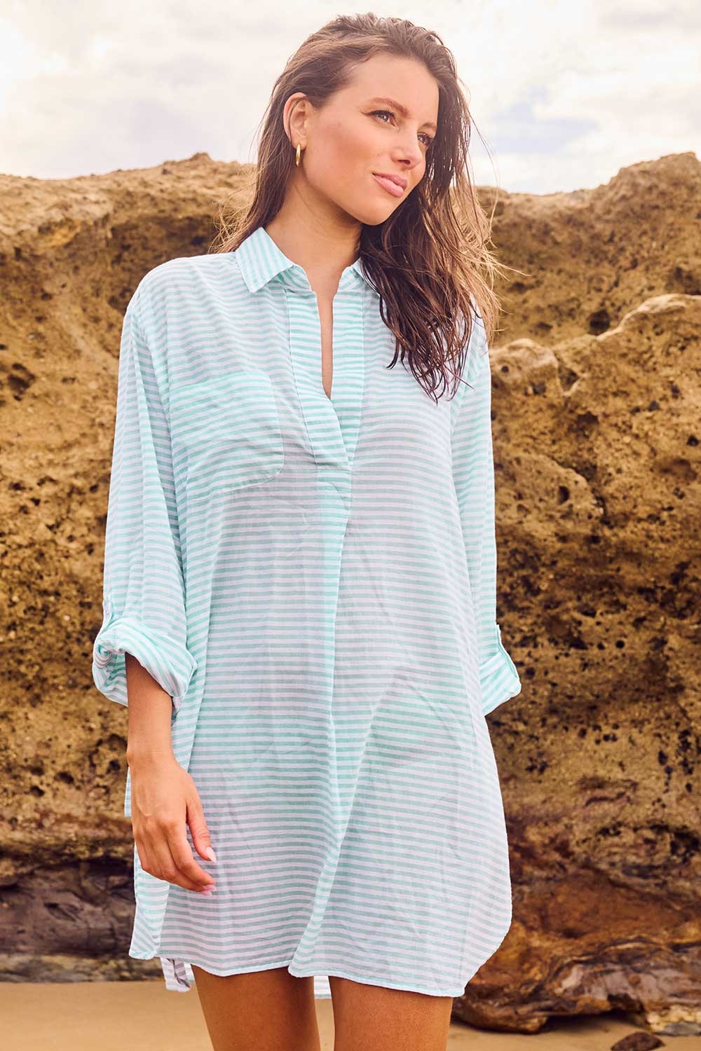 Wilder Stripe Painters Shirt