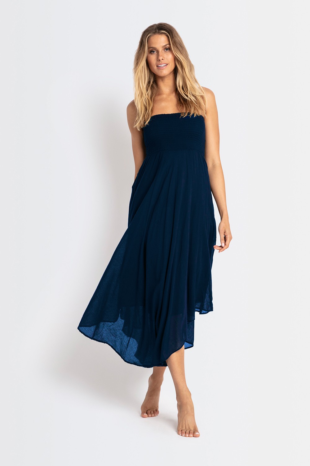 Sunseeker Basix Wrap Bandeau Dress Denim