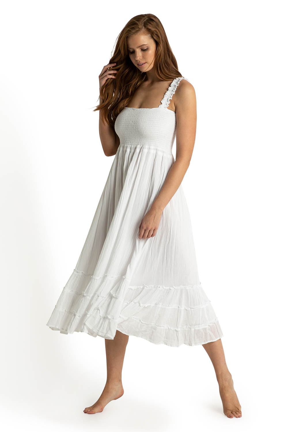 Coachella Shirred Sun Dress main image 1